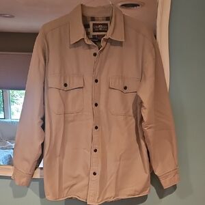 Levi's Strauss & Co Men's Outdoors Tan, Fleece Lined Shacket: Size MED